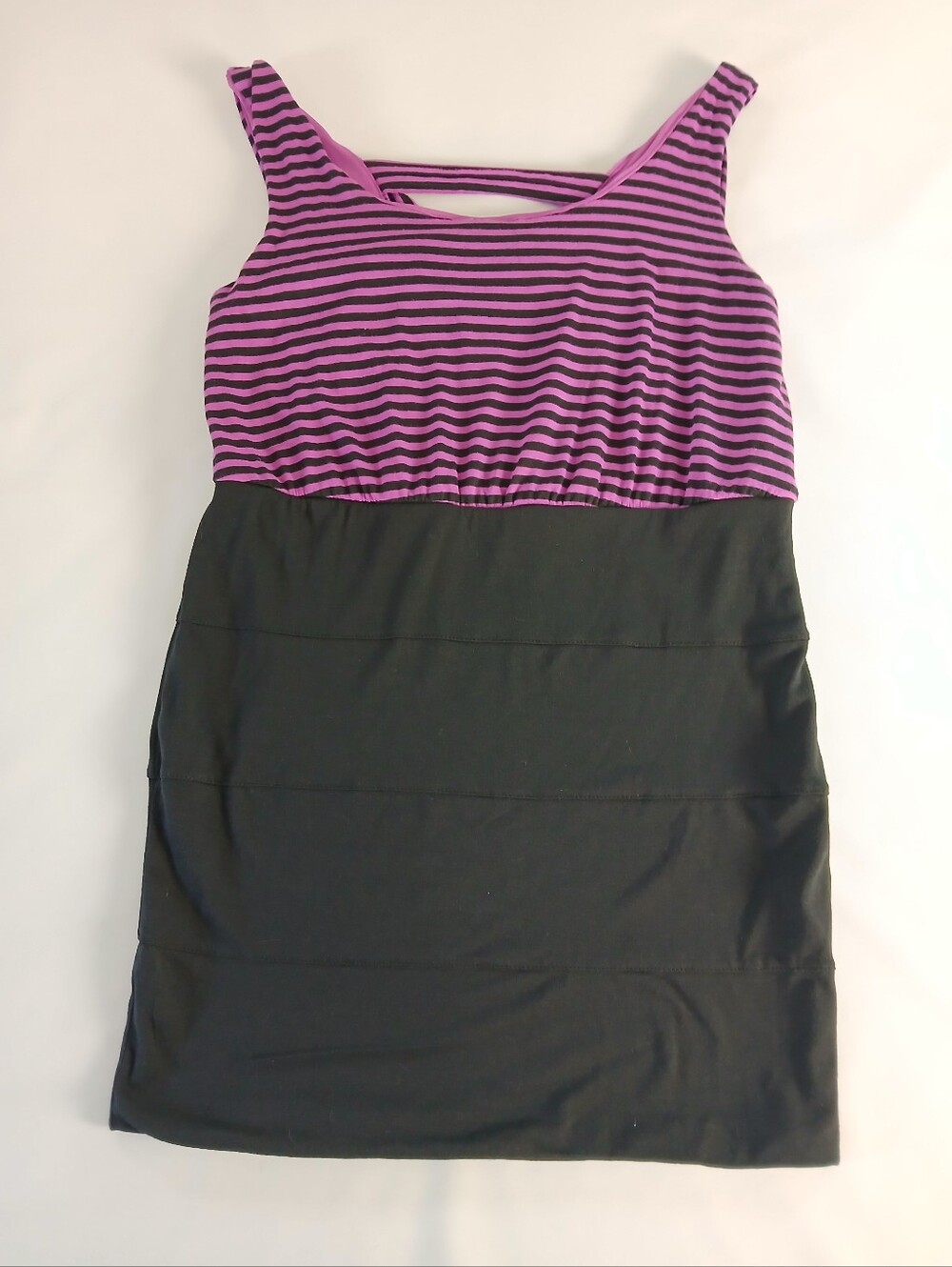 As U Wish Sleeveless Striped Tank Dress